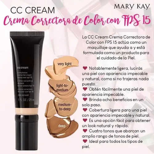 Crema Correctora Con Color Y Fps15