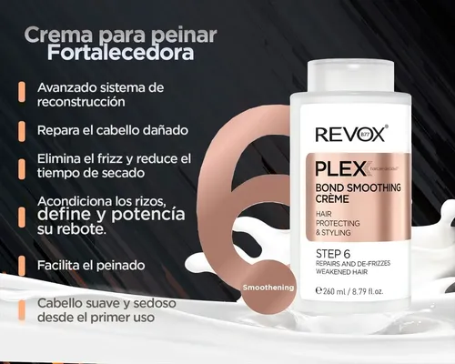 Crema De Peinar Paso 6 Plex 260ml Plex Revox Smoothing