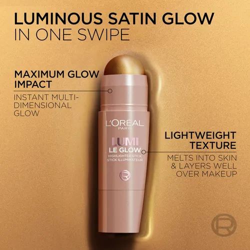Iluminador En Barra L’oreal Paris Lumi Le Glow 6,5g Rosa