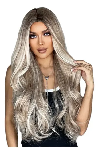 Peluca Hisan Cascada Platino Extra Clara Soñada