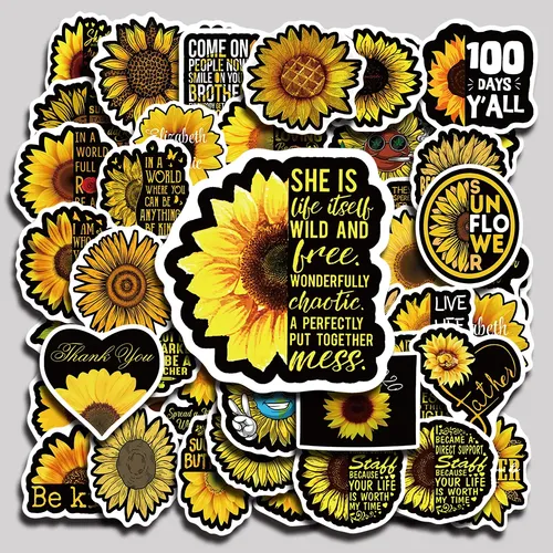 50pcs Girasol 2 Stickers Pack