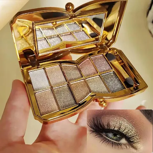 Paleta Glitter Eyeshadow De 10 Colores