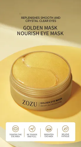 Máscara De Ojos Zozu Gold O Aguacate 80g Para Hidratación Y
