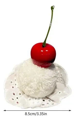 Pinza Para El Pelo Con Diseño De Tarta De Cerezas, Antiderra