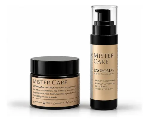 Kit Antiarrugas Para Hombres Crema Antiedad + Sérum Facial