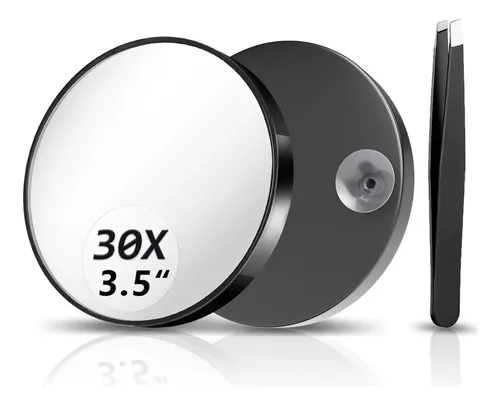 Espejo De Maquillaje Portátil Con Aumento 30x Y Succión