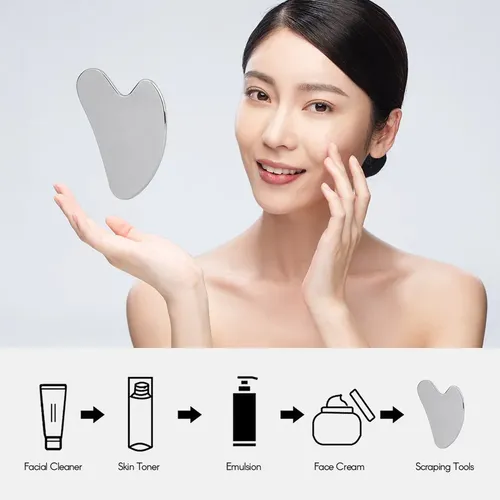 Herramienta De Terapia Linfática Inoxidable Gua Sha Tool Ste