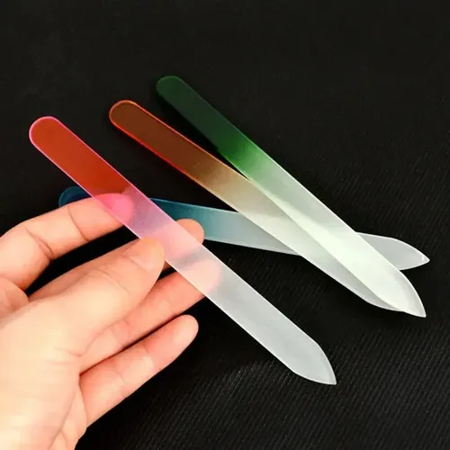 Lima de Uñas de Vidrio Plana Bei Bei para Manicura Profesional