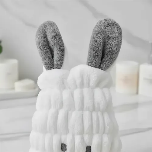 Gorro Toalla Secado Rápido Infantil 20×30 Cm Blanco 1pcs