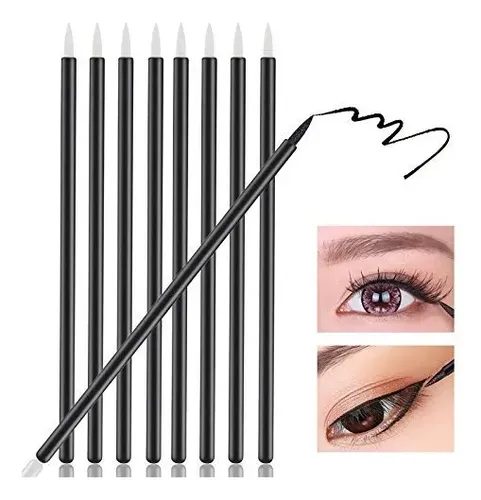 50 Pinceles Descartables Para Delineador De Ojos