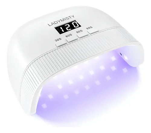 Lámpara Uv Para Uñas Gel 30 Leds Timer Lcd Blanca