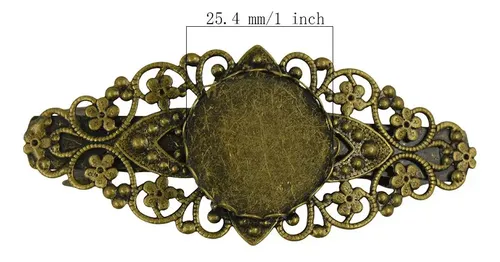 2pcs Adorno Del Cabellero Barrette Floral Francés Clip .