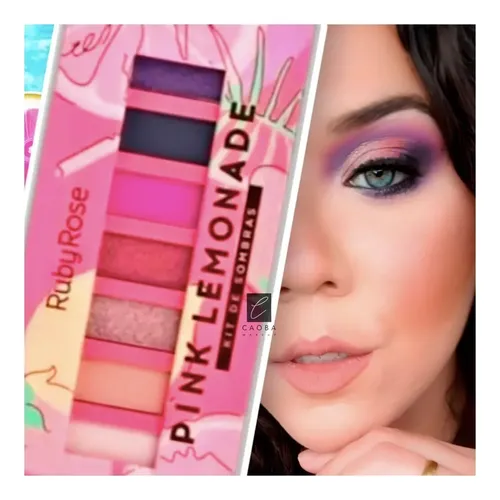 Paleta De Sombras 7 Tonos Pink Lemonade Ruby Rose Original