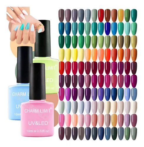 Kit Esmaltes X3 Semipermanentes Gel Uv/led Colores Nuevo