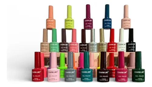 Set Polish Gel Uv Led X 12 Unidades Semipermanente Color