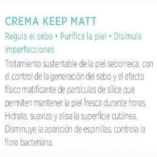 Crema Keep Matt Reguladora Sebo Puntos Negros X250 Icono