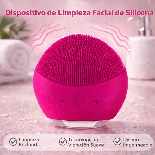 Limpiador Facial Eléctrico Silicona Masajeador Exfoliante