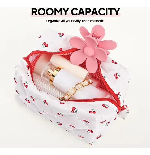 Neceser Floral Acolchado, Neceser Floral Grande, Bolsa Cosmé