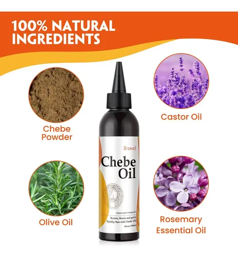 Aceite Para El Crecimiento Del Cabello Brzeaf Natural Chebe