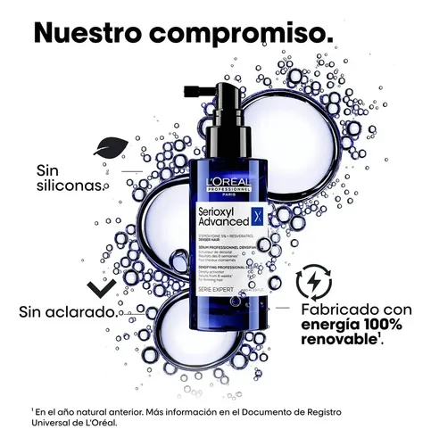 Kit Loreal Serioxyl Advanced Shampoo + Serúm Densificante
