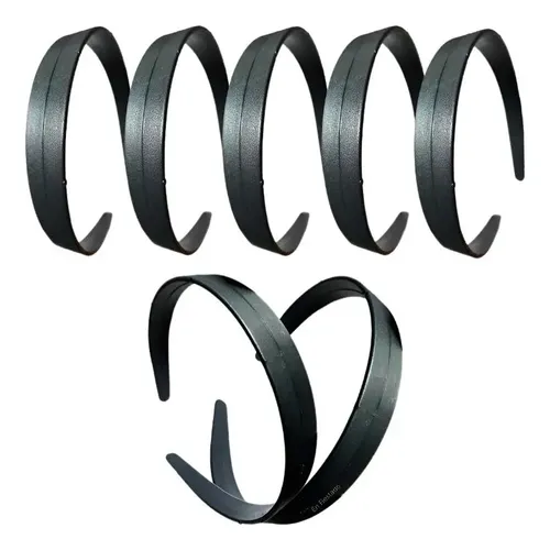 Diadema Ancha De 2cm Negra 24 Piezas Toothless