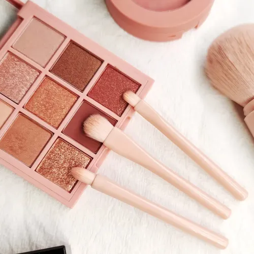 Set De 2 Brochas De Maquillaje De Viaje Con Estuche