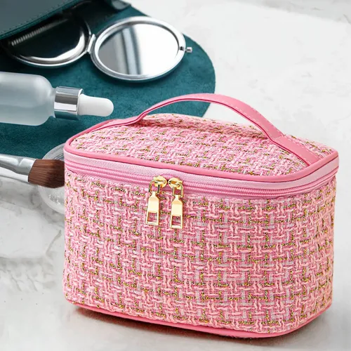 Bolsa De Maquillaje Reutilizable De Gran Capacidad, Portátil