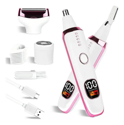 Cc Depiladora 5en1 Recargable Sin Dolor Facial/cuerpo X