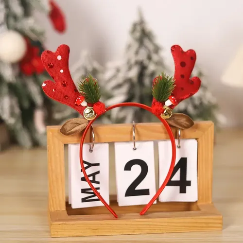8 Diademas Navideñas For El Pelo Con Purpurina Navideña Con