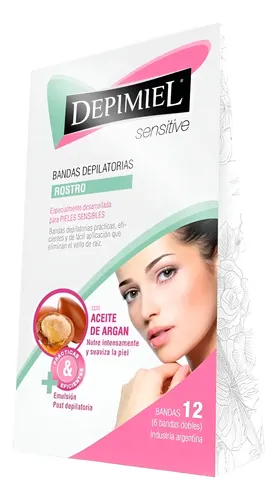 Bandas Depilatorias Para Rostro Piel Sensible X12 Depimiel