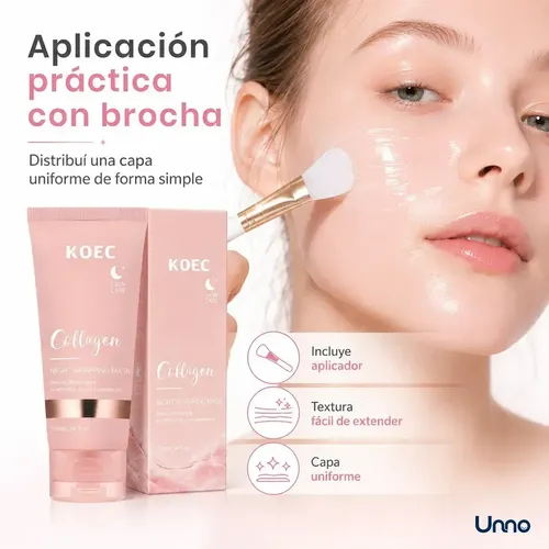 X2 Mascarilla Facial Hidratante Colágeno Noche Antiage 75 Ml