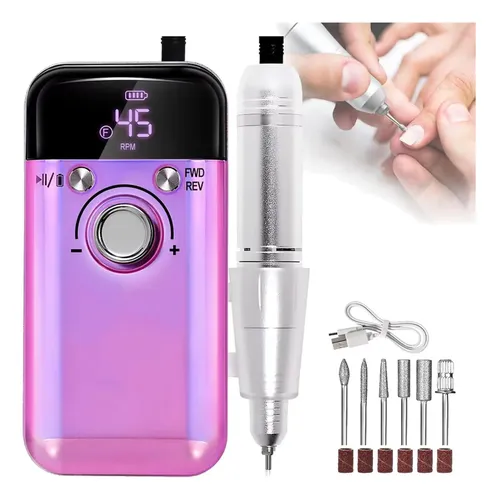 Torno Uñas Profesional Portátil Recargable Manicura V6
