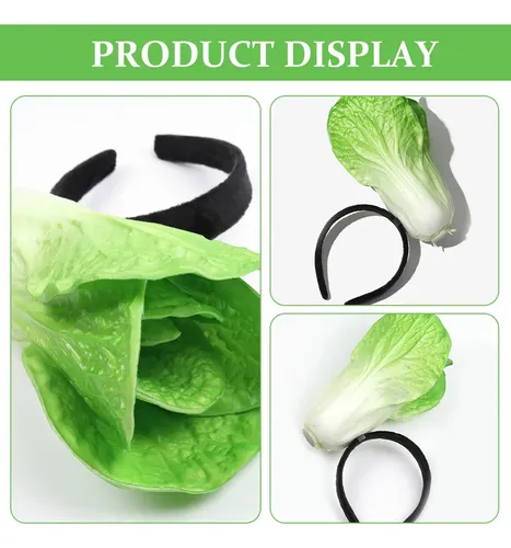 Divertido Accesorio Para El Pelo Con Diadema Vegetal &qa