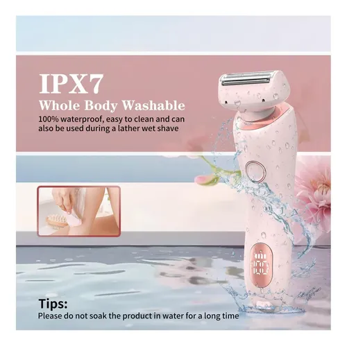Afeitadora Eléctrica Para Mujeres Silk Glide 2 En 1 Rosa