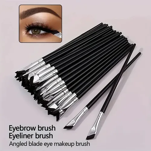 Juego De 10 Brochas Portátiles Para Maquillaje De Ojos, Pinc 181 Eyeliner Brush – 10pc