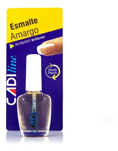 Esmalte Amargo Fortalecedor de Uñas Cadiline Anti Mordedura Brillante