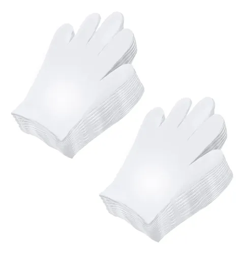 Guantes Algodón Blancos Xl Hidratantes Para Manos Secas